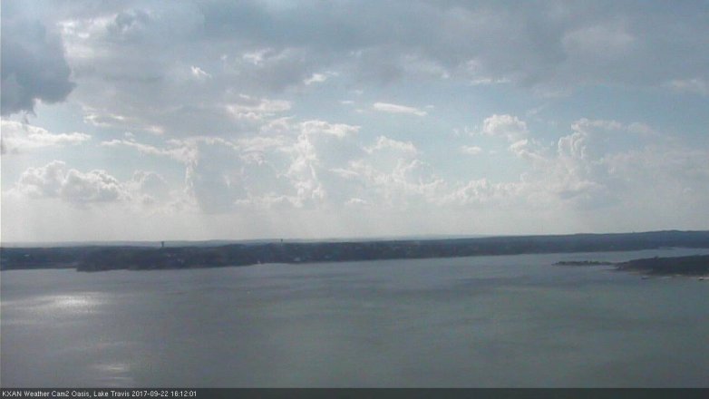 Lake Travis webcam, September 22, 2017 3:30 PM CT