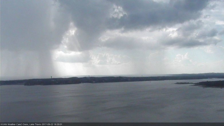 Lake Travis webcam, September 22, 2017 3:40 PM CT