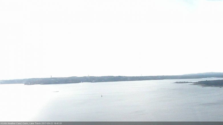Lake Travis webcam, September 22, 2017 3:50 PM CT