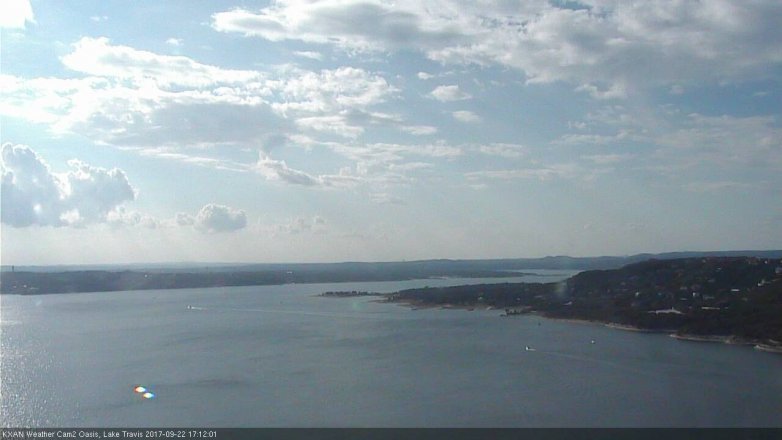 Lake Travis webcam, September 22, 2017 4:20 PM CT