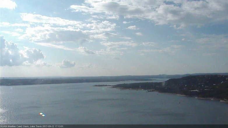 Lake Travis webcam, September 22, 2017 4:30 PM CT