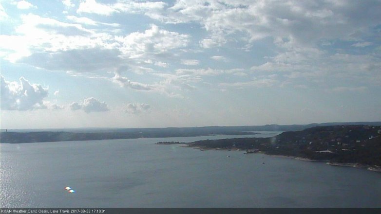 Lake Travis webcam, September 22, 2017 4:40 PM CT