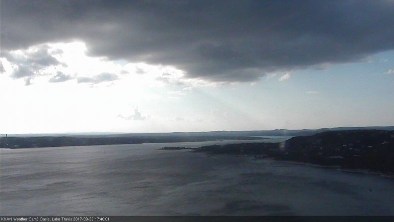 Lake Travis webcam, September 22, 2017 4:55 PM CT