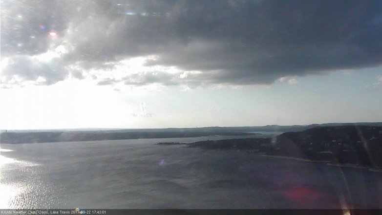 Lake Travis webcam, September 22, 2017 5:00 PM CT