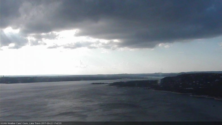 Lake Travis webcam, September 22, 2017 5:05 PM CT