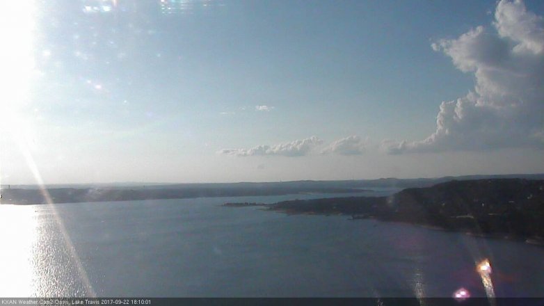 Lake Travis webcam, September 22, 2017 5:20 PM CT