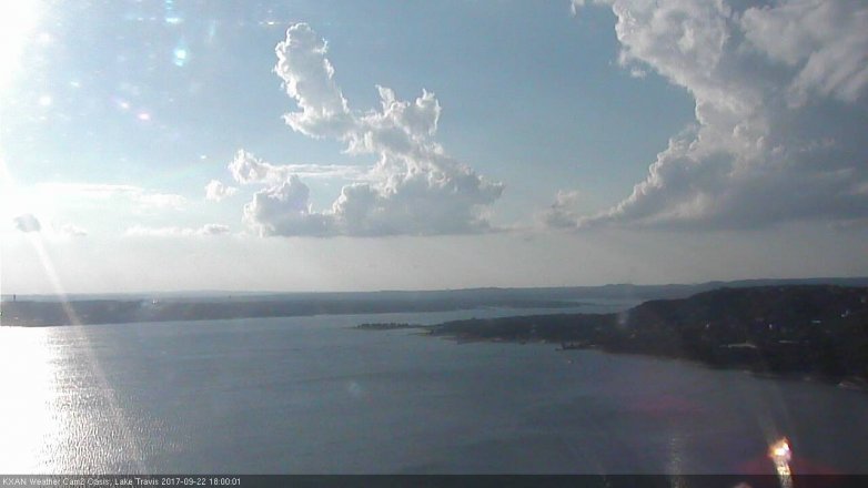 Lake Travis webcam, September 22, 2017 5:25 PM CT