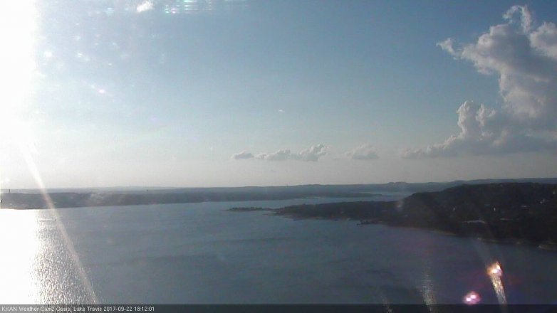 Lake Travis webcam, September 22, 2017 5:30 PM CT