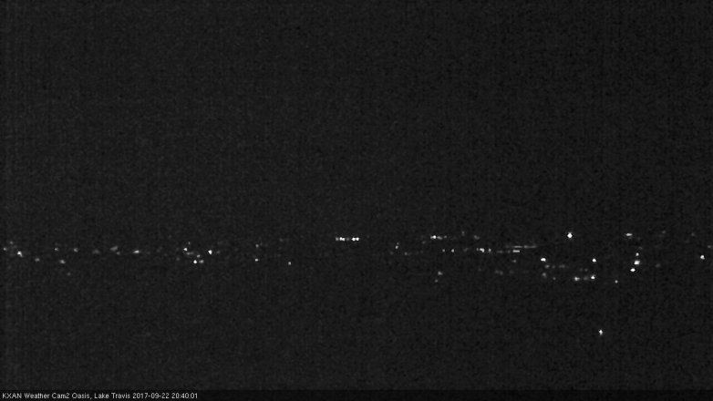 Lake Travis webcam, September 22, 2017 7:50 PM CT