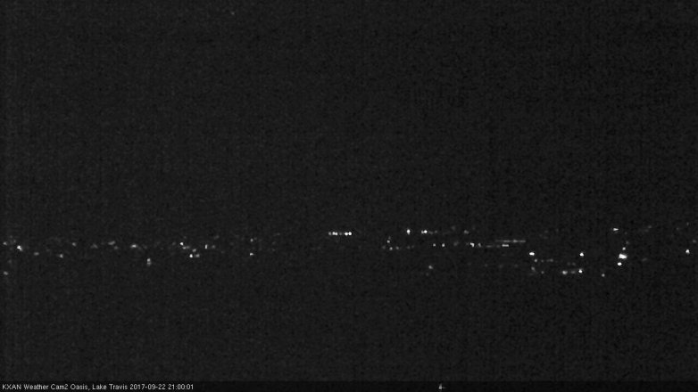 Lake Travis webcam, September 22, 2017 8:20 PM CT