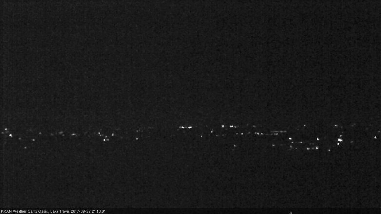 Lake Travis webcam, September 22, 2017 8:45 PM CT