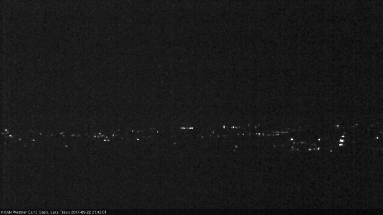 Lake Travis webcam, September 22, 2017 9:05 PM CT