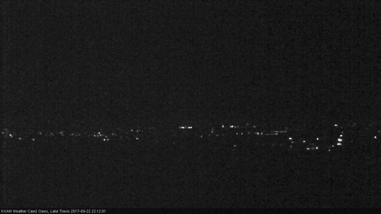 Lake Travis webcam, September 22, 2017 9:15 PM CT