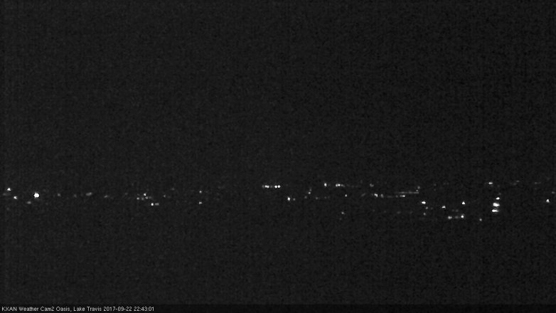 Lake Travis webcam, September 22, 2017 9:55 PM CT