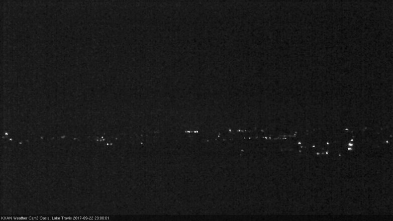 Lake Travis webcam, September 22, 2017 10:10 PM CT