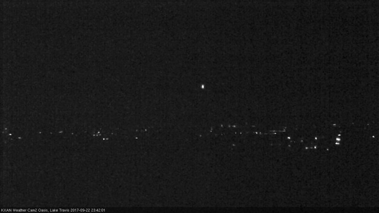Lake Travis webcam, September 22, 2017 10:45 PM CT