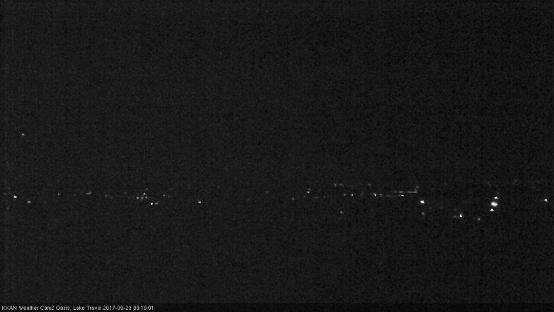Lake Travis webcam, September 22, 2017 11:20 PM CT