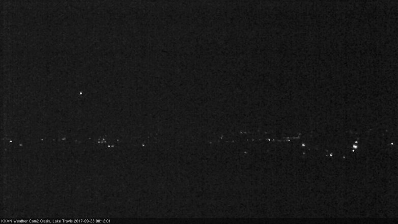 Lake Travis webcam, September 22, 2017 11:35 PM CT