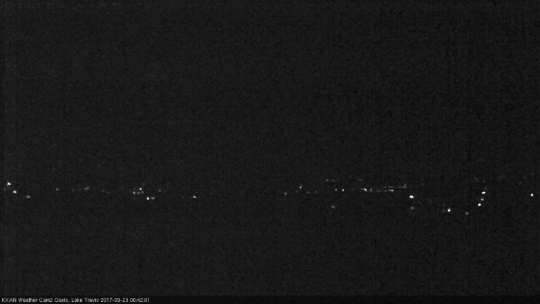 Lake Travis webcam, September 22, 2017 11:55 PM CT