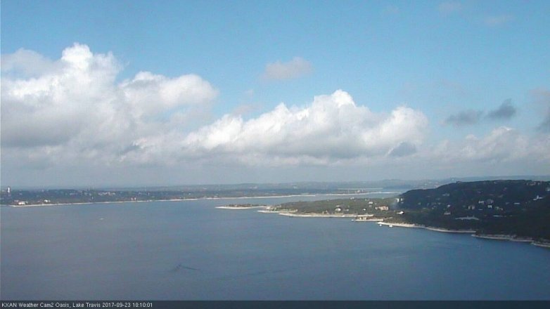 Lake Travis webcam, September 23, 2017 9:15 AM CT