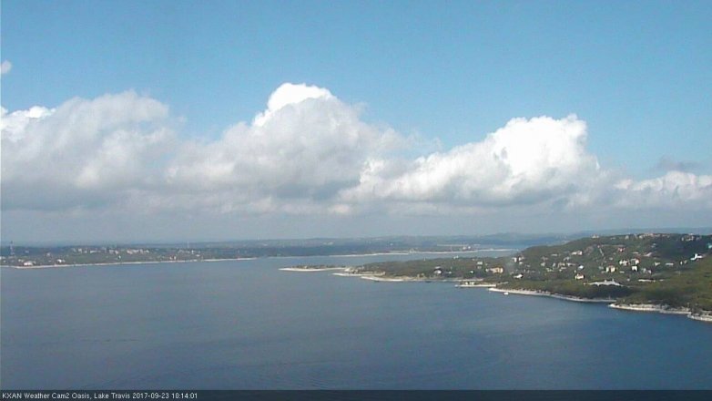 Lake Travis webcam, September 23, 2017 9:25 AM CT