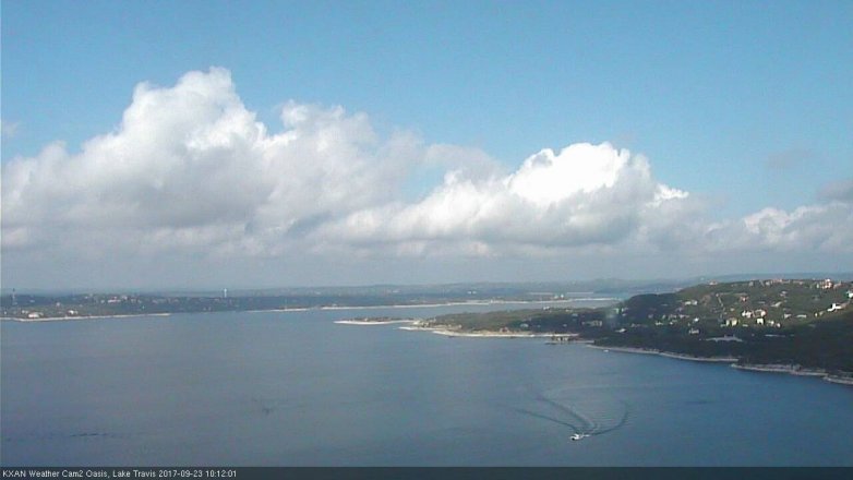 Lake Travis webcam, September 23, 2017 9:30 AM CT