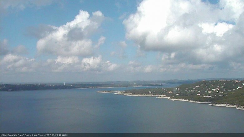 Lake Travis webcam, September 23, 2017 9:50 AM CT