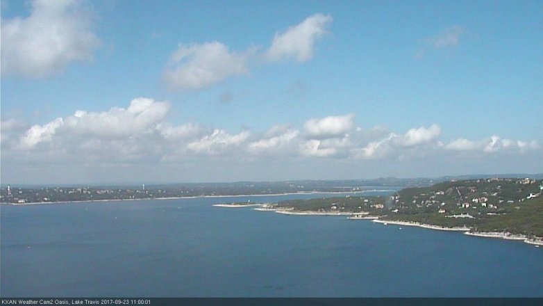 Lake Travis webcam, September 23, 2017 10:20 AM CT