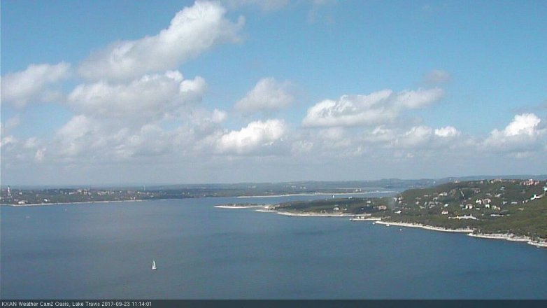 Lake Travis webcam, September 23, 2017 10:25 AM CT