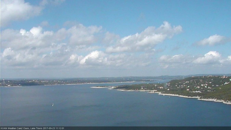 Lake Travis webcam, September 23, 2017 10:30 AM CT
