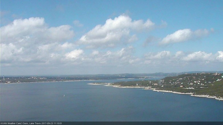 Lake Travis webcam, September 23, 2017 10:40 AM CT