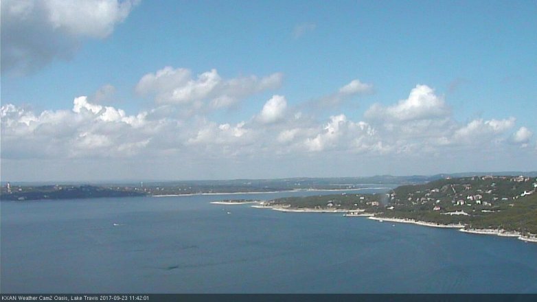 Lake Travis webcam, September 23, 2017 11:05 AM CT
