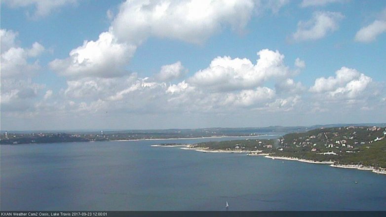 Lake Travis webcam, September 23, 2017 11:10 AM CT