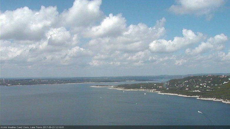 Lake Travis webcam, September 23, 2017 11:25 AM CT