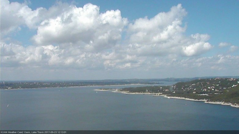 Lake Travis webcam, September 23, 2017 11:45 AM CT