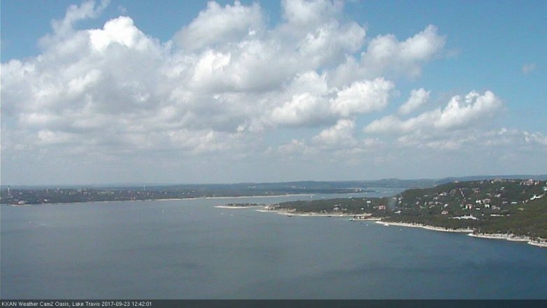 Lake Travis webcam, September 23, 2017 11:50 AM CT