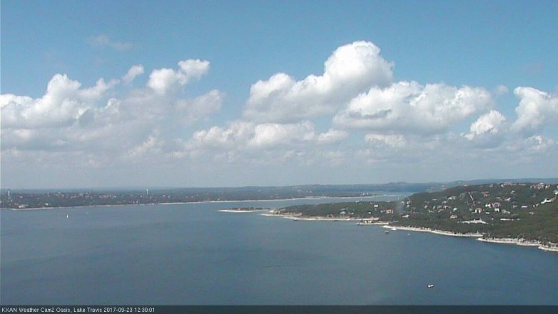 Lake Travis webcam, September 23, 2017 11:55 AM CT