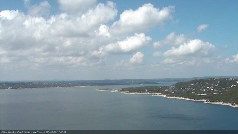 Lake Travis webcam, September 23, 2017 12:10 PM CT