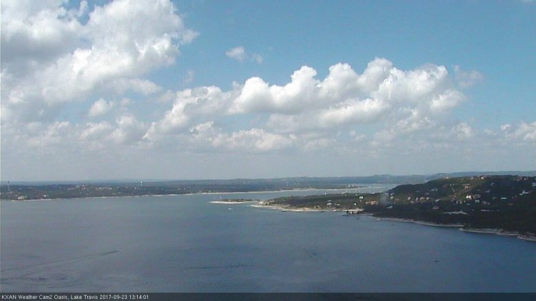 Lake Travis webcam, September 23, 2017 12:25 PM CT