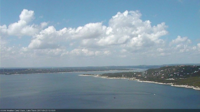 Lake Travis webcam, September 23, 2017 12:30 PM CT