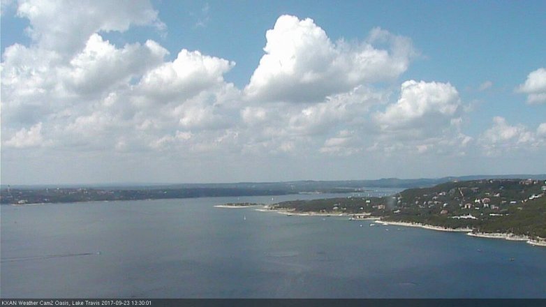 Lake Travis webcam, September 23, 2017 1:00 PM CT