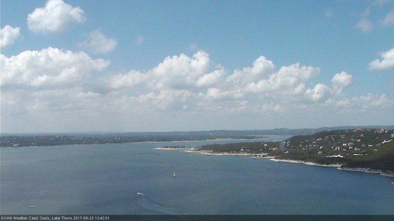 Lake Travis webcam, September 23, 2017 1:05 PM CT