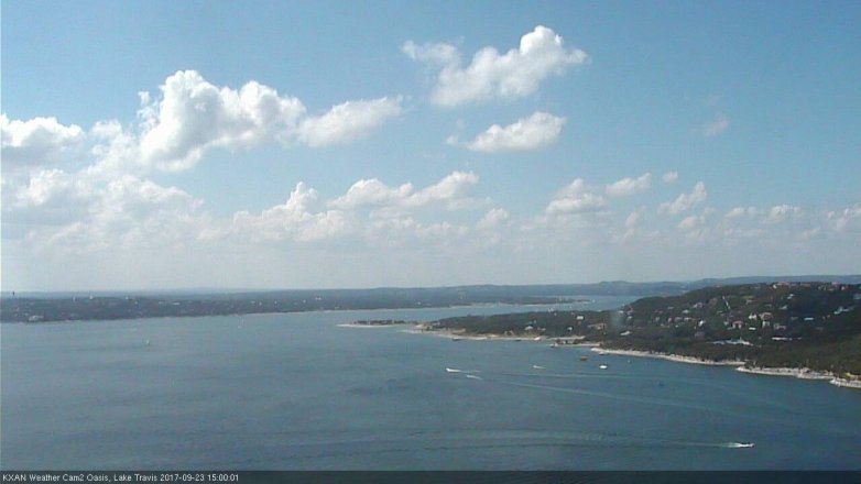 Lake Travis webcam, September 23, 2017 2:15 PM CT