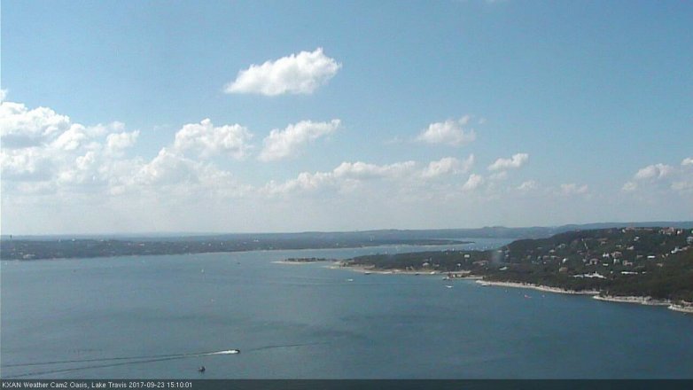 Lake Travis webcam, September 23, 2017 2:20 PM CT