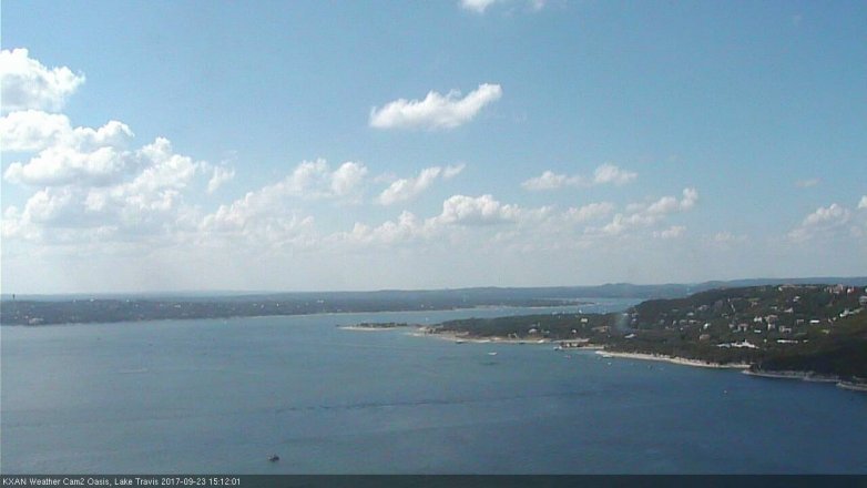 Lake Travis webcam, September 23, 2017 2:25 PM CT