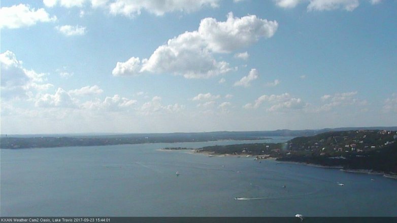 Lake Travis webcam, September 23, 2017 2:50 PM CT