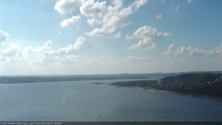 Lake Travis webcam, September 23, 2017 4:00 PM CT
