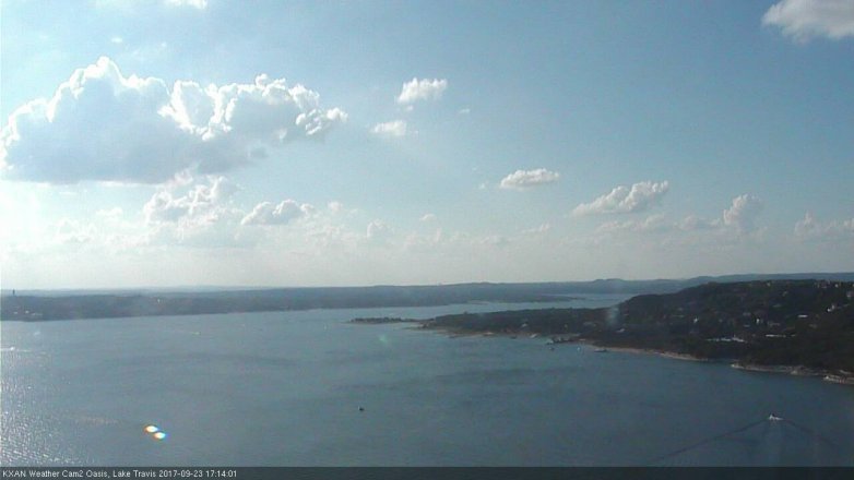 Lake Travis webcam, September 23, 2017 4:25 PM CT