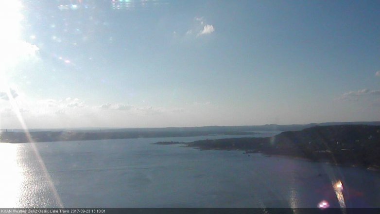 Lake Travis webcam, September 23, 2017 5:25 PM CT
