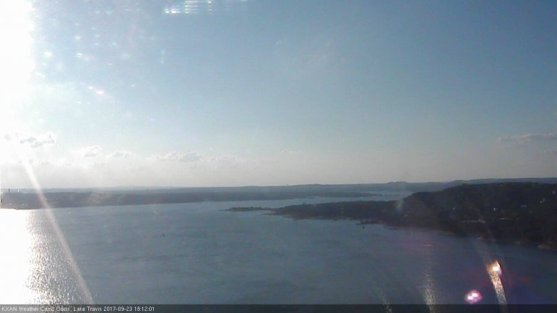 Lake Travis webcam, September 23, 2017 5:30 PM CT
